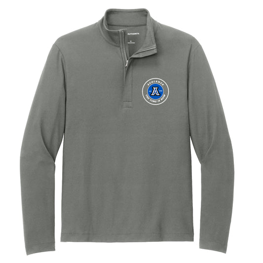 ADULT Acalanes Basketball Stretch 1/4 Zip SHADOW GREY